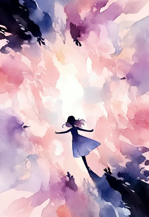 perfectly structured, (watercolor), digital illustration, anime style, the mysterious princess of darkness, highly detailed, volumetric lighting, kawaii pastel colors, dynamic composition, sharp and crisp image, (delicate, sublime:1.2), beautiful beyond wo...