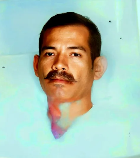 there is a man with a mustache and a moustache in a bathtub