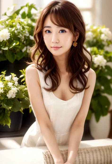 (Highest quality, 8k wallpaper, Tabletop, Ultra HD: 1.3), Women in reality、A woman around 25 years old,Japanese women、Beautiful skin,healthy, 100cm bust, Brown Hair, Shortcuts, Slim figure, Delicate lips, Beautiful Eyes, double eyelid, Beautiful feet ,A sh...