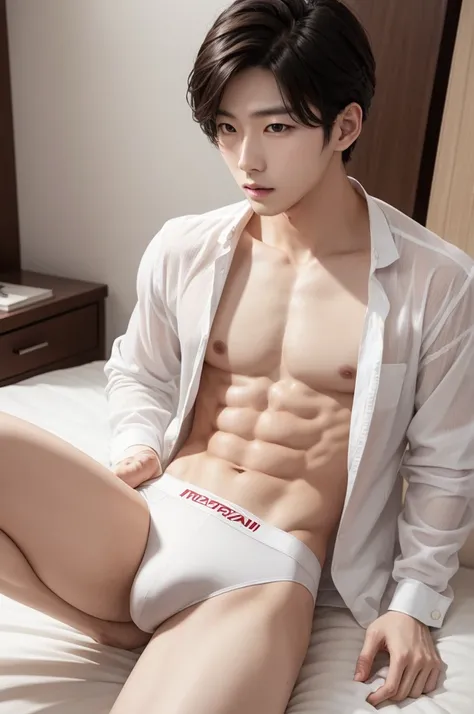 Korean male with very sexy underwear