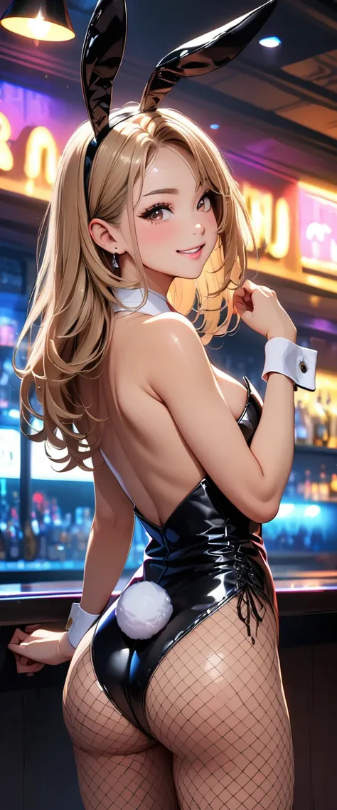 (Highest quality, 8K, 4K, High resolution, masterpiece:1.2), Very detailed, Anime Style:0.9, Realistic, Bright colors, Written boundary depth, Blurred Background, cowboy_shot, alone, 1 female, (Light brown hair, Long Hair, Asymmetrical bangs, Dark brown ey...