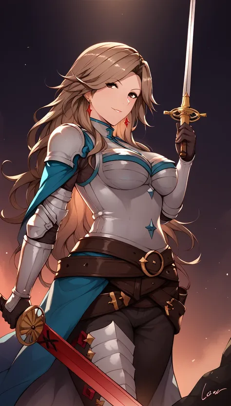 score_9, score_8_up, score_7_up, score_6_up, uncensored, katalina \(granblue fantasy\), brown hair, forehead, parted bangs, long...