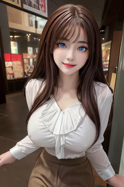 Tabletop, Highest quality, figure, Super detailed, In detail, High resolution, 8k wallpaper, Perfect dynamic composition, Beautiful attention to detail, Wavy long hair,Big breasts Natural color Lips, Sexy pose,smile,Harajuku、25-year-old woman、Beautiful wom...