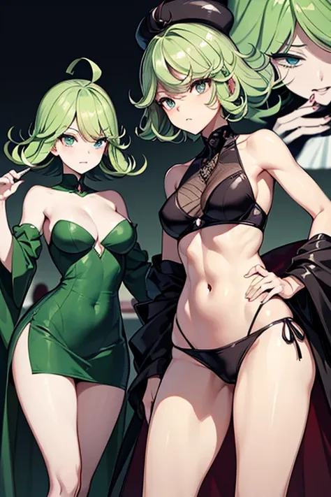 Tatsumaki is a 28 year old woman., Despite his youthful appearance, He has an energetic and slender body. His figure is quite small, with a thin body on top, but slightly thicker at the bottom. He has a flat chest, wide hips and big thighs, which gives it ...