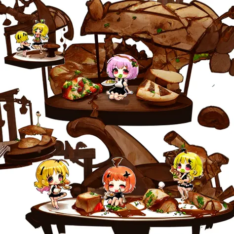 [(white background:1.4)::5],(chibi:1.3),bottle bottom,lampstand,pedestal,platform,(fine food:1.8)