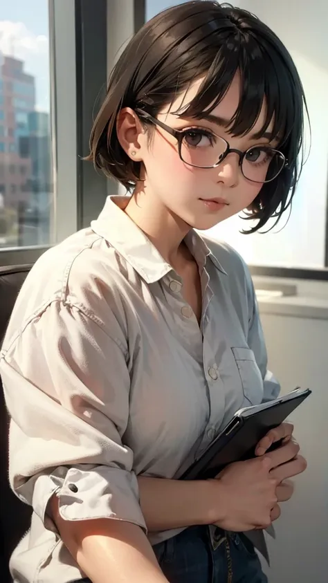 cute girl with glasseasturbation