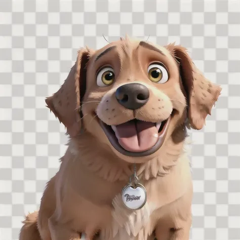 Disney Pixar style furry labrador dog in high quality 8k