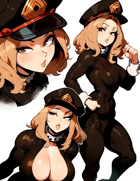 1girl, utsushimi kemii, boku no hero academia  masterpiece, best quality, very aesthetic, absurdres, newest  slim body,///// by dodok,by nyantcha,cutesexyrobutts , by khyle,,////// beautiful face, light brown hair ,plump and glossy lips, . , , dark brown e...