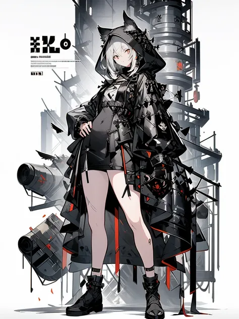 a black overcoat on top of a giant wolf, drawing of a woman with a bow and arrows, hood r, detailed game art illustration, octopath voyager, red and black, clothes, good hips and long legs, female sheriff, high detailed face anime , female thief, Breakdoma...