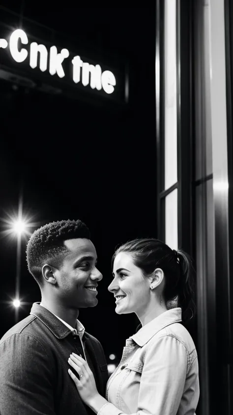 Couple,White people,Black and white photography,young,Cinema Dating