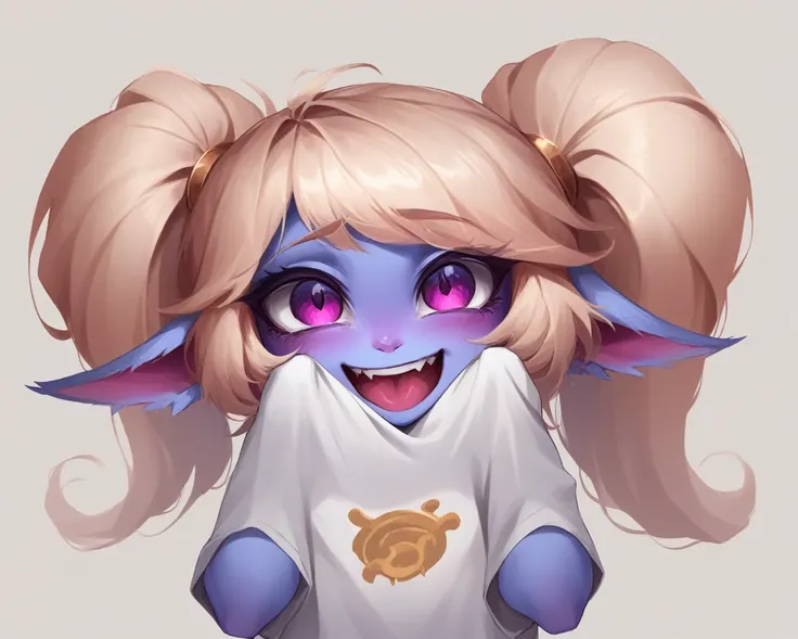 poppy fomr league of legends cute in t shirt