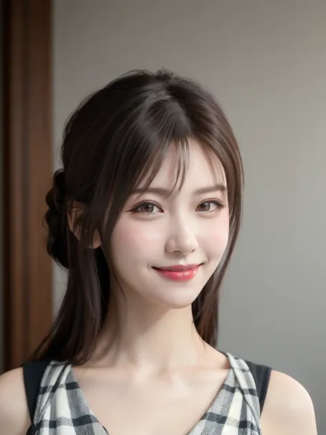 high quality picture, masterpiece, detailed hair texture, Detailed skin texture, Detailed Cloth Texture, 8K, Add fabric details, ultra detailed skin texture, ultra detailed photographic, Skin pores,light smile,wide shot,(bunny girl),half updo,