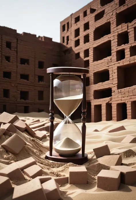 Land of Sand、hourglass、Collapsed bricks