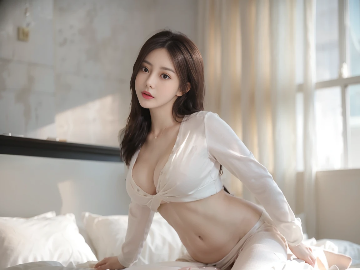 Detailed , open shirt show, luxury office manager,Sex between a 55-year-old virgin man and a beautiful very slut girl,Fairytale Girl、whole body、good style、、、、formal jacket、、long black hair,((Realistic lighting, Best quality, 8K, Masterpiece: 1.3)), Clear f...