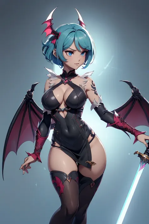 Mini morrigan aensland, (morrigan aensland), 独奏, ray tracing, 3D style, 3DMM, ((oses per photo)), ((oses au cada foto)), fully body,(Front view),(Costas Issue), (Emist on the left), show flat belly, (((oses per photo))),(very big breastsperfect ass, perfec...