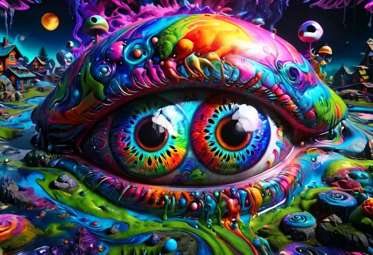 create a vibrant and eye-catching logo for a youtube music channel featuring a variety of genres including psychedelic trance, s...