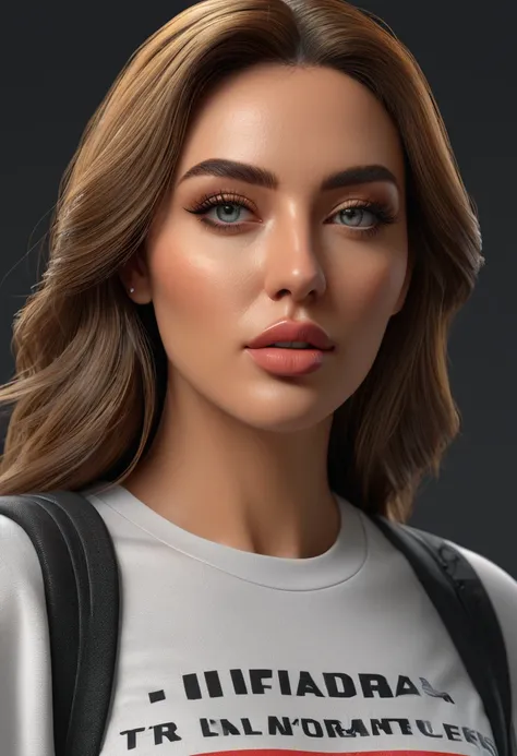 a woman walking, streetwear clothes, detailed face, detailed eyes, detailed lips, detailed nose, detailed face, realistic, photorealistic, 8k, best quality, masterpiece, ultra-detailed, extremely detailed, professional, vivid colors, studio lighting, physi...