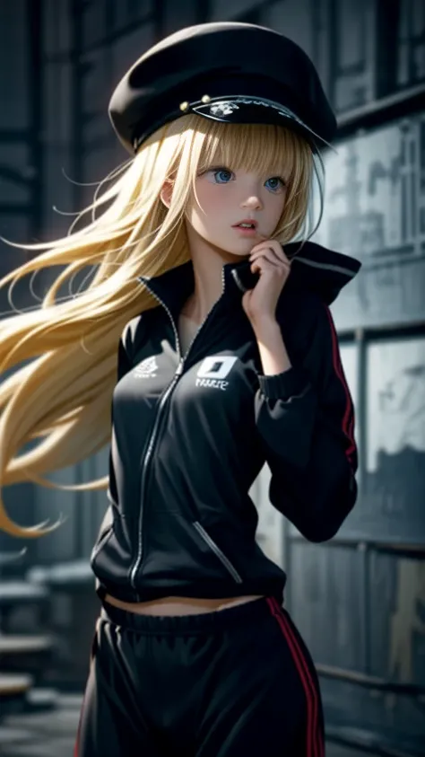 nsfw:1.5,((vaginal,sex,vulgarity,orgasm_face,hat,track_pants,track_jacket)),((masterpiece:1.5,best_quality:1.5,ultra_detailed:1.5)),((blonde_hair,blue_eyes,pale_skin))