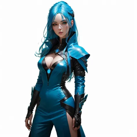 arafed woman with Blue hair and Blue hair in a forest, portrait of a female warlock, deviantart artstation cgscosiety, steven artgerm lau, artgerm julie bell beeple, alexandra fomina artstation, stanley artgerm lau, trendin on artstation, female mage, very...