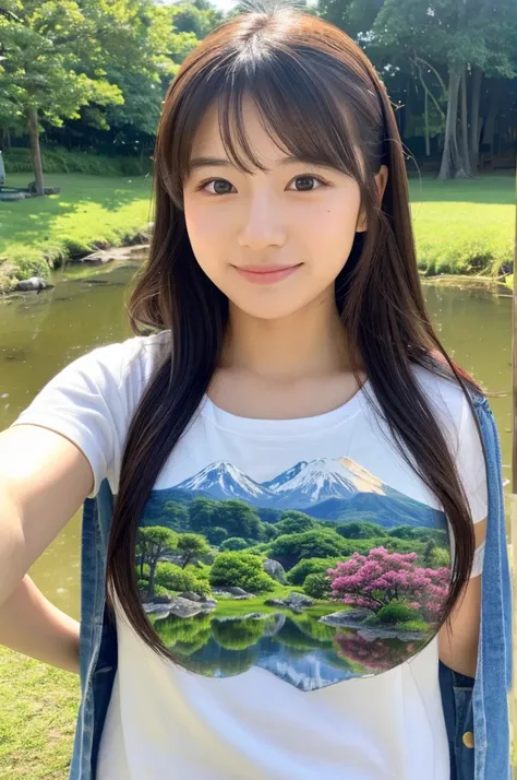 ((Highest quality)), ((masterpiece)), (detailed),Perfect Face,Japanese,landscape,Beauty,cute,Upper Body