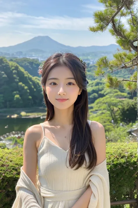 ((Highest quality)), ((masterpiece)), (detailed),Perfect Face,Japanese,landscape,Beauty,cute,Upper Body