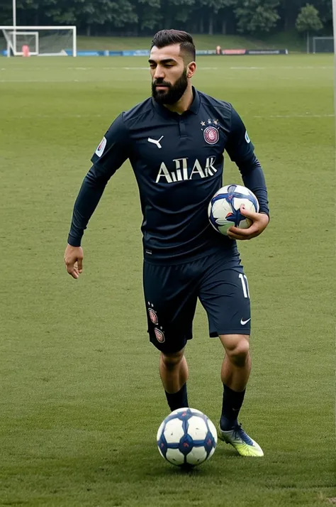 Arda Güler the football player in Germany on a meadow 