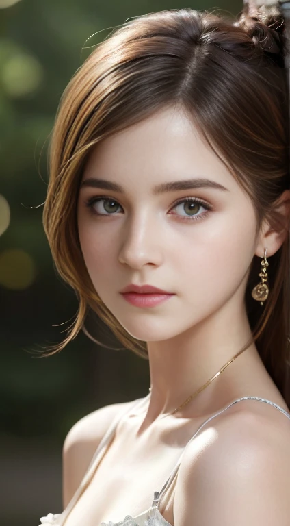 (Surreal), (High resolution), (8K), (Very detailed),  (Beautiful and fine details), (Highest quality), (Ultra-detailed), (masterpiece), (Detailed face), Soft Focus、Emma Watson&#39;s face、huge 、Japanese、Japanese Summer Festivals、night、Fireworks Background、F...