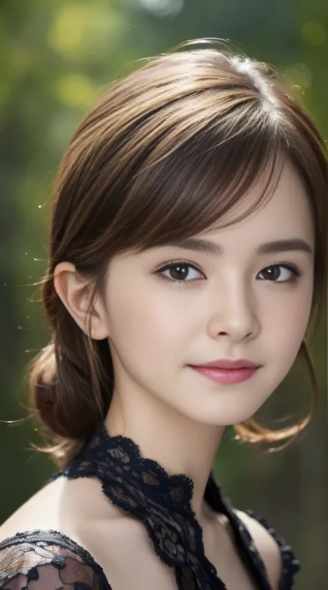 (Surreal), (High resolution), (8K), (Very detailed),  (Beautiful and fine details), (Highest quality), (Ultra-detailed), (masterpiece), (Detailed face), Soft Focus、Emma Watson&#39;s face、huge 、Japanese、Japanese Summer Festivals、night、Fireworks Background、F...