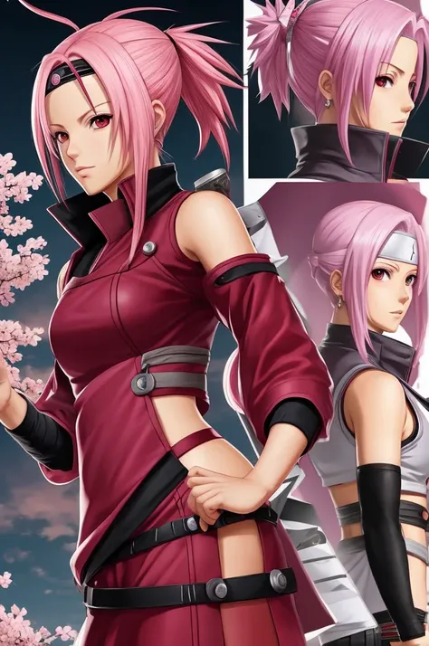 Create a Sakura Haruno character redesign 