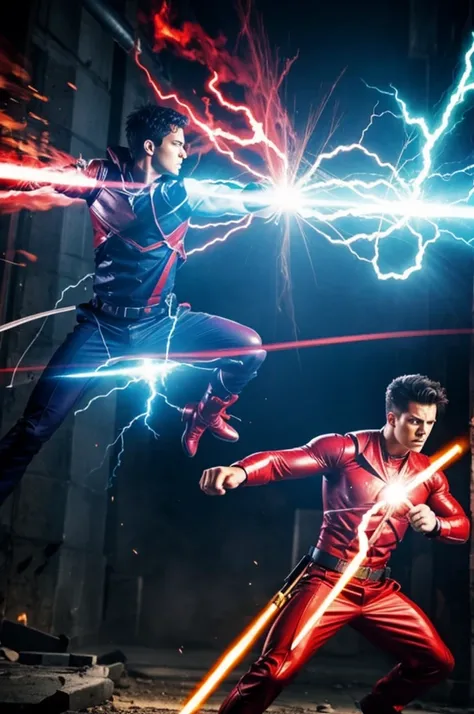 Two people with powers fighting 