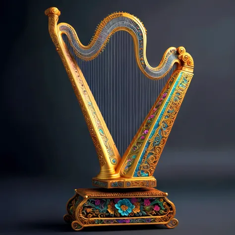 Harp musical instrument 