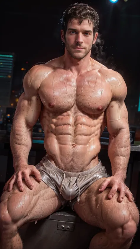 Masterpiece, denoise, void noise, one man, best quality, 8k resolution, male focus, focus only, amazing composition, volumetric lighting, super quality, elegant, Very detailed, front view, -----------, 35 years old, mature face, muscular, (((Caucasian whit...