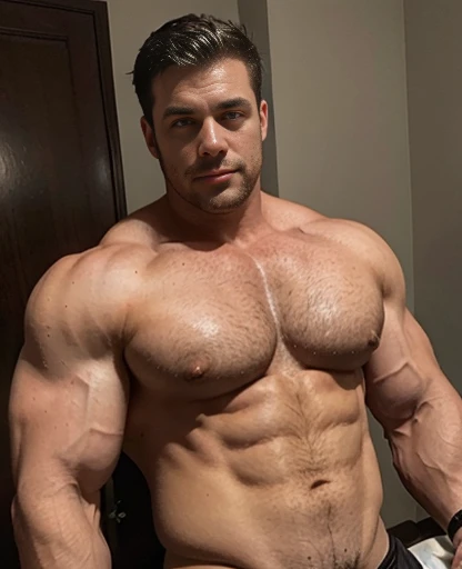 Big penis, big thick chest muscles, man