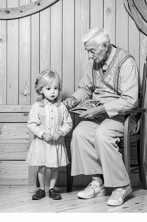 grandmother and grandfather coloring page 