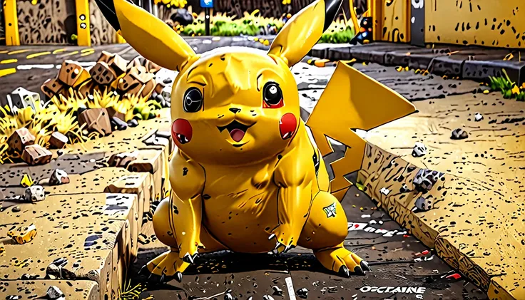 Pikachu at the real world, real Life, photo realistic, hyper detailed, HD, octane render