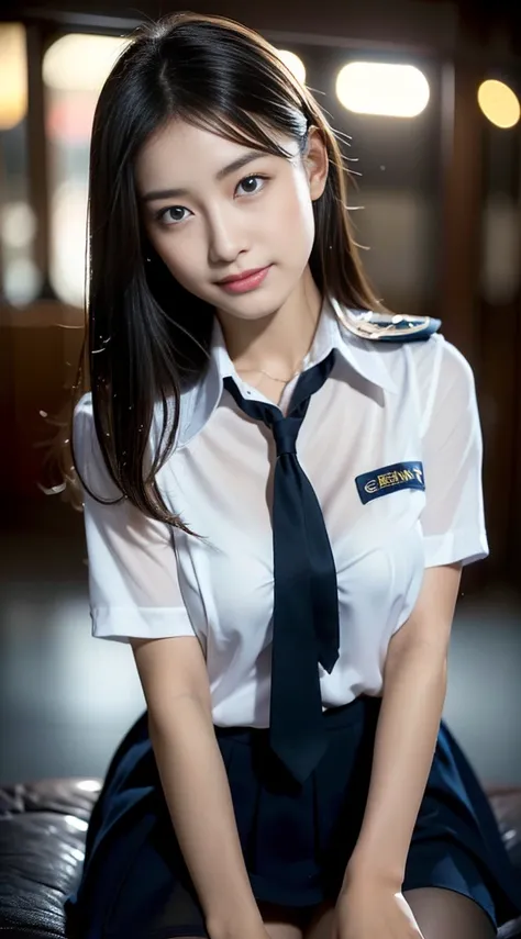 (((32ｋ,high detal,high-detail、​masterpiece,Attention to detail,full body Esbian,solo))),Raw photo & realistic atmosphere,beautiful dark blue eyes,Detailed mouth,Glossy lips,Detailed eyebrows,Eyes drawn in detail with soft white skin that shines in every de...