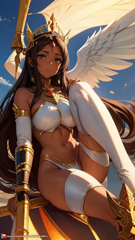 Brown skin　Beautiful War Goddess　Sexy high leg　Angel&#39;s wing　Gal Angel　Lewdな顔　Vulgar tattoos　Lewd　Fallen Angel　The despised angel　Vulgar pose　Spread your legs　Fallen Angel使　Pleasure Fall　Fallen War Goddess　Big Breasts　Laevatein　Tough high-leg　A loving s...