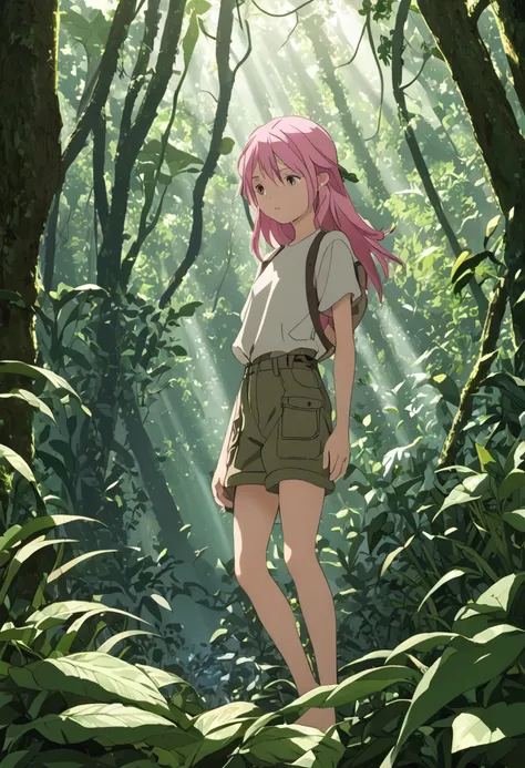 "it depicts a girl living in the natural environment of the jungle.. she wears simple clothes, practical clothing for life in th...