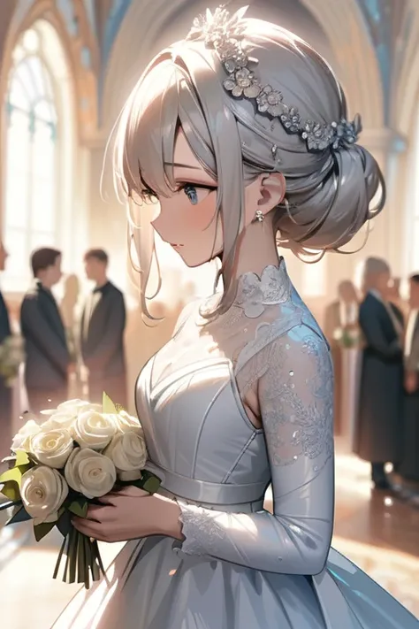 ((Best quality)), ((masterpiece)), (detailed), wedding