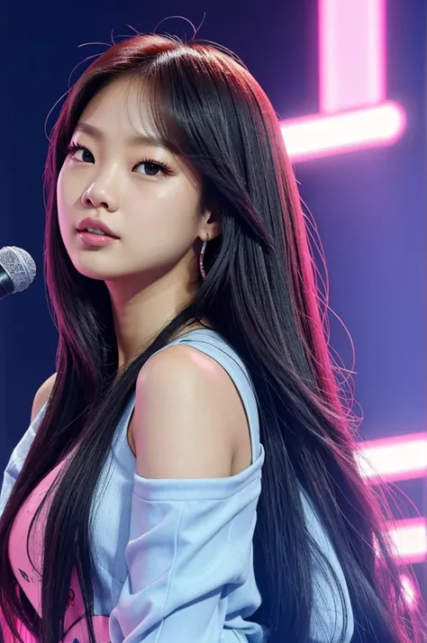 Jennie Kim de blackpink en estilo de miraculous 