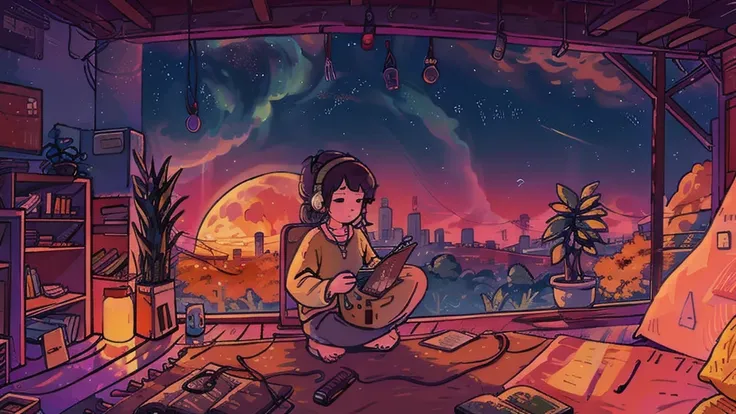 lofi chill illustration