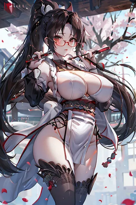 A magazine cover of mai, glasses, big breast,