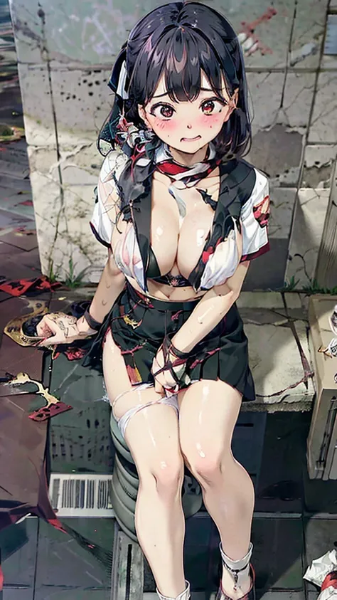 SFW:2.0,Panty drop,Underboob、Cleavage、Hide your nipples、Hide your chest、Sitting in a chair、Crossing your legs、Pencil Skirt、Ahegao:2.0,Double Peace、orgasm:1.5,Torn Clothes:1.5,wet,sweqt