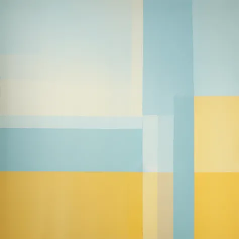 Canvas with wide light blue stripes, white and yellow vertical