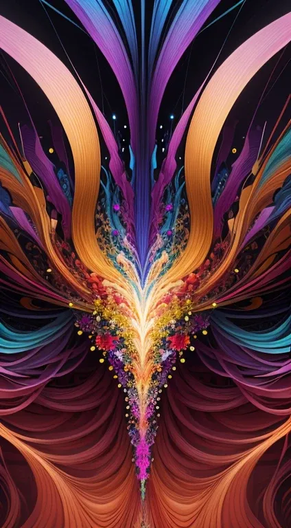 (masterpiece, Highest quality, Highest quality, Official Art, Beauty and aesthetics: 1.2), (1 Girl: 1.3), Very detailed, (Fractal Art: 1.2), colorful, The finest details, (Tangled: 1.2), (Dynamic pose), (Abstract background: 1.5), (3 Layer Dresses: 1.2), (...