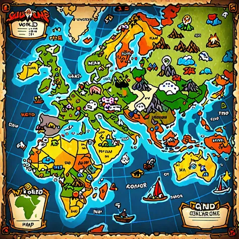 World video game map screen