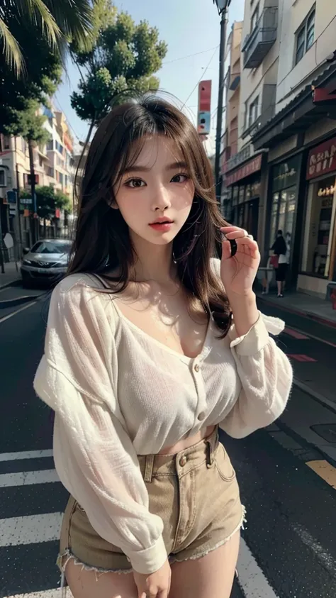 (best quality,16,000,high resolution,masterpiece:1.2),very detailed,(realistic,realistic,realistic:1.37),Korean Fashion Beauty,Japanese and Korean beauties,cute and sexy,Eyes and face are detailed,beautiful and delicate lips,white teeth,long eyelashes,slim...