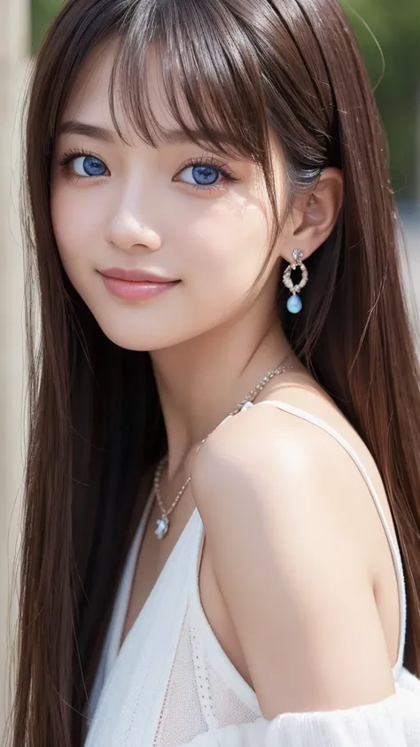 （３２hair,High resolution,High detail,High resolution,high density,alone,In addition：1.3）,（A realistic person々,Live Action,fine grain,High resolutionの目,Beautiful Eyes,Eyes that look alive,Beautiful dark blue eyes,Fishing eyes,Detailed lips,Translucent white ...