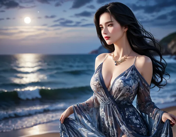 4K resolution,8K resolution,beautiful,Highest quality,Absolutely wonderful,Very detailed,Ultra-high resolution,masterpiece,(Realistic:1.5),(Realistic:1.5),Increased depth of field,Cinematic Light,
One elegant mature woman,
Long black hair,精巧なディテールのbeautifu...