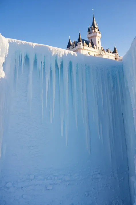 Ice wall protecting the castle